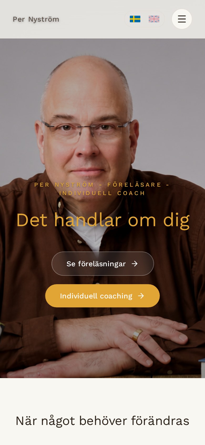 coachpernystrom.se i mobilen